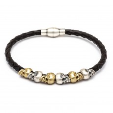 PULSERA RAIVE IMAN CALAVERA COMBINADA