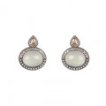 PENDIENTES SUNFIELD  FEUILLE BLEUE