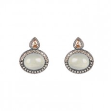 PENDIENTES SUNFIELD  FEUILLE BLEUE