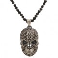 COLGANTE RAIVE NEW SKULL XL NEGRA