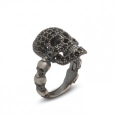 ANILLO NEW SKULL S NEGRO
