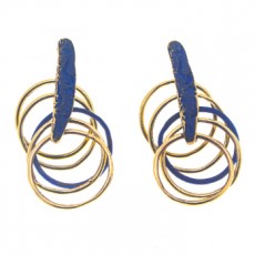 PENDIENTES FILI PLAZA FUEGO AZUL