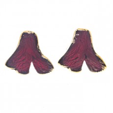 PENDIENTES FILI PLAZA PETALOS SMALL ROJO