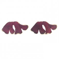 PENDIENTES FILI PLAZA PETALOS ROJO II