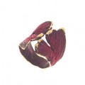 ANILLO FILI PLAZA  PETALO ROJO II