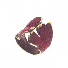 ANILLO FILI PLAZA  PETALO ROJO II