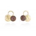 PENDIENTES CIRCLE MARR&Oacute;N