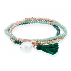 PULSERA ZEN TRIPLE VERDE