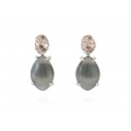 PENDIENTES MINK GRIS 