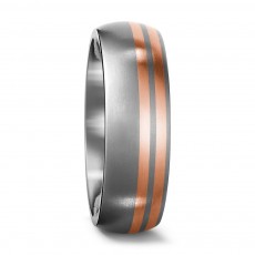 ANILLO TF TITANIUM GOLD RED