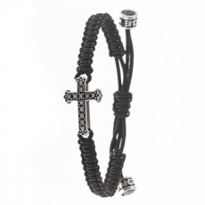 PULSERA CROSS BLACK