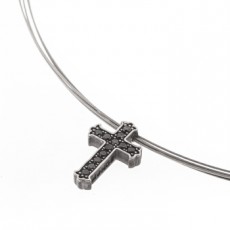 COLGANTE CROSS BLACK