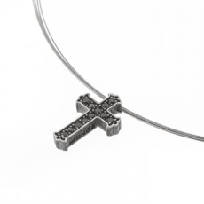 COLGANTE CROSS BLACK XL