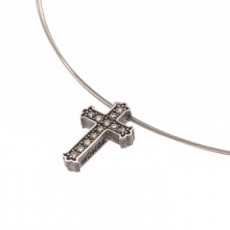 COLGANTE CROSS BROWN XL