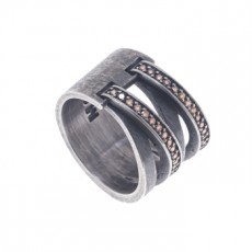 ANILLO SEWING MARRON DOUBLE