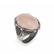 ANILLO RAIVE JADE ROSA OVAL XL
