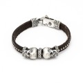 PULSERA RAIVE PLATA CALAVERA ESPINELA