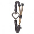 PULSERA CORAZON BRILLANTES CO&Ntilde;AC
