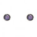 PENDIENTES RAIVE BOTON TRIPLETE LAPISLAZULI