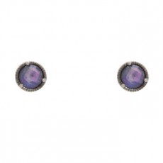 PENDIENTES RAIVE BOTON TRIPLETE LAPISLAZULI