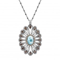 COLGANTE RAIVE OVAL LARIMAR