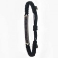 PULSERA SLAVE DOUBLE BLACK MACRAME