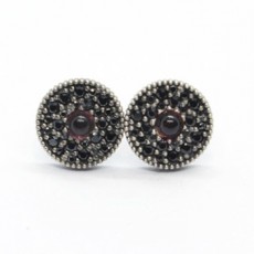 PENDIENTES SUNFIELD TURMALINA ROSA