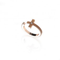 ANILLO MON PETIT CROIX GRAFILADO