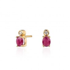 PENDIENTES MON PETIT LEYENDA RUBI