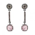 PENDIENTES RAIVE LARGO OJO DE GATO ROSA