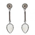 PENDIENTES RAIVE LARGOS PIEDRA LUNA