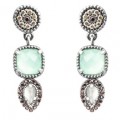 PENDIENTES RAIVE FLOK CALCEDONIA VERDE