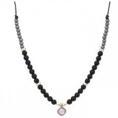 COLGANTE RAIVE MACRAME OJO DE GATO ROSA