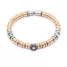 PULSERA RAIVE ORO ROSA OJO DE GATO