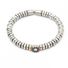 PULSERA RAIVE ORO ROSA CALCEDONIA VERDE