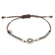 PULSERA RAIVE LAGRIMA OJO DE GATO BLANCO