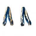 PENDIENTES FILI PLAZA BRONCE AZUL