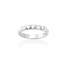 ANILLO TACHUELAS REDONDO PLATA