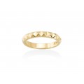 ANILLO TACHUELAS REDONDO DORADO