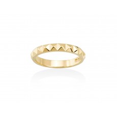 ANILLO TACHUELAS REDONDO DORADO
