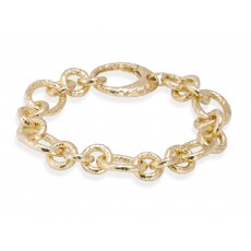 PULSERA TEXTURE XL DORADA