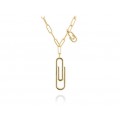 COLLAR CLIP AMISTAD DORADO
