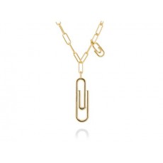 COLLAR CLIP AMISTAD DORADO