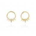 PENDIENTES CIRCULO PINCHOS