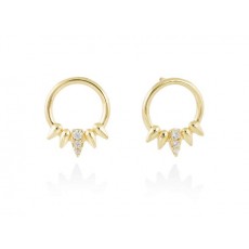 PENDIENTES CIRCULO PINCHOS