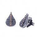 PENDIENTES FEUILLE PETTIT BROWN