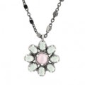 COLGANTE RAIVE BOTON FLOR CALCEDONIA