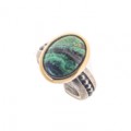 ANILLO AZURITA OVAL