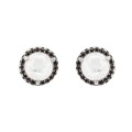 PENDIENTES RAIVE BOTON OJO BLANCO