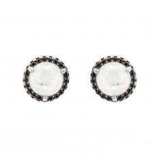 PENDIENTES RAIVE BOTON OJO BLANCO